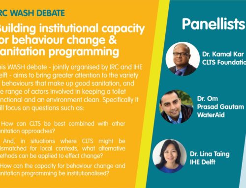 Building institutional capacity and behaviour change programming – IRC WASH Debate, 11th Sept 2018
