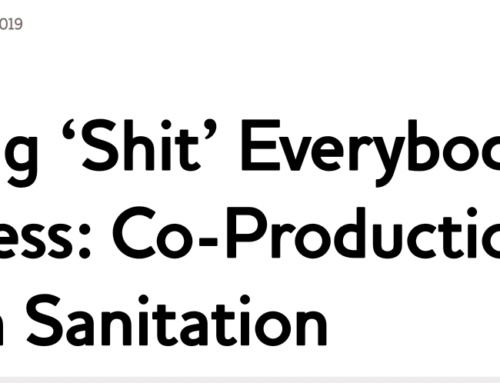 The sanitation ‘time-bomb’ is ticking! It’s time to make ‘shit’ everybody’s business