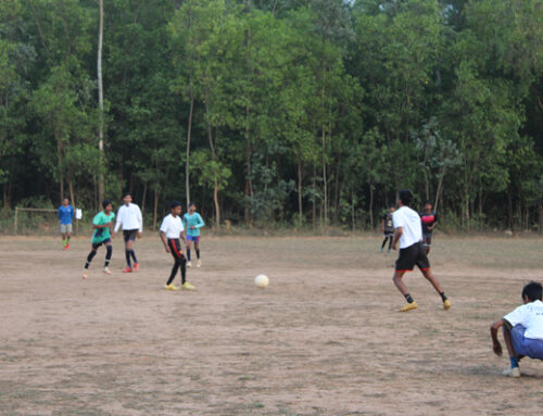 Encouraging the local youth of Bagmuri Village, Jhargram in sports and maintaining proper hygiene